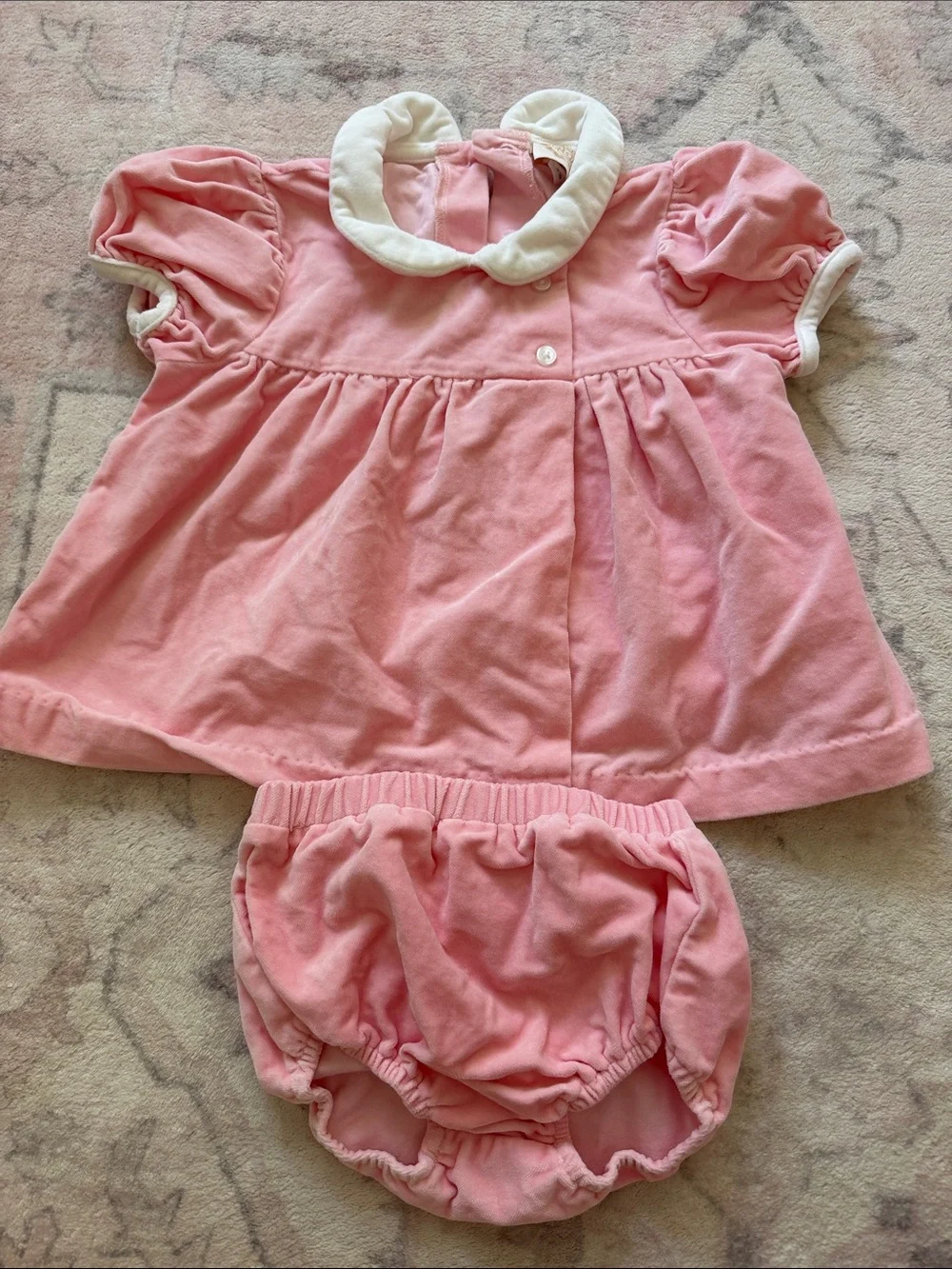 The Beaufort Bonnet Company Pink Dress with Matching Bloomer